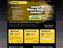 Tablet Screenshot of bearshareofficial.com